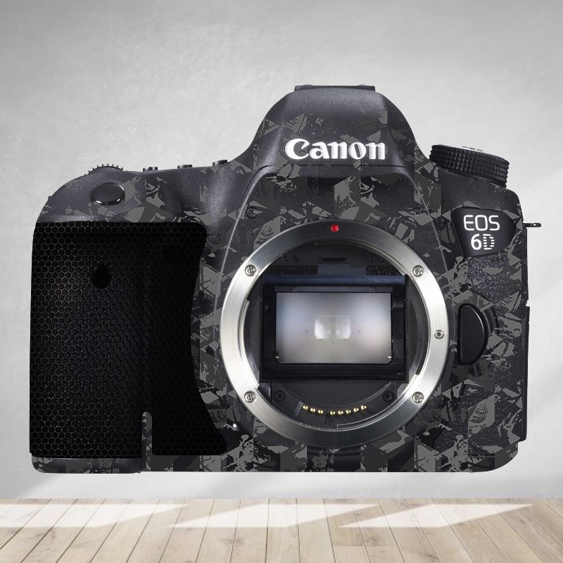 Miếng Dán Skin Máy Ảnh 3M - Mẫu Urban camo đen - Cho máy ảnh Canon DSLR...
