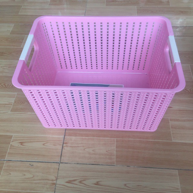 Rổ đan mây đựng dụng cụ nhà bếp tiện lợi nhựa Việt Nhật - Giỏ đựng đồ đa năng