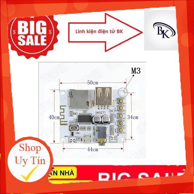 MẠCH GIẢI MÃ ÂM THANH MP3 CÓ BLUETOOTH 4.1- Module Chế Loa