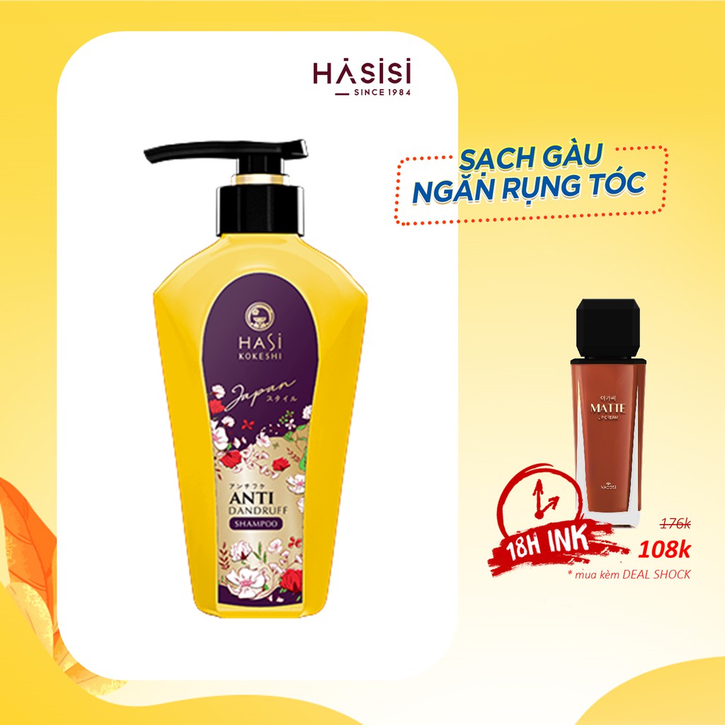 DẦU GỘI HASI - Anti Dandruff Shampoo 450ml ( Vàng )