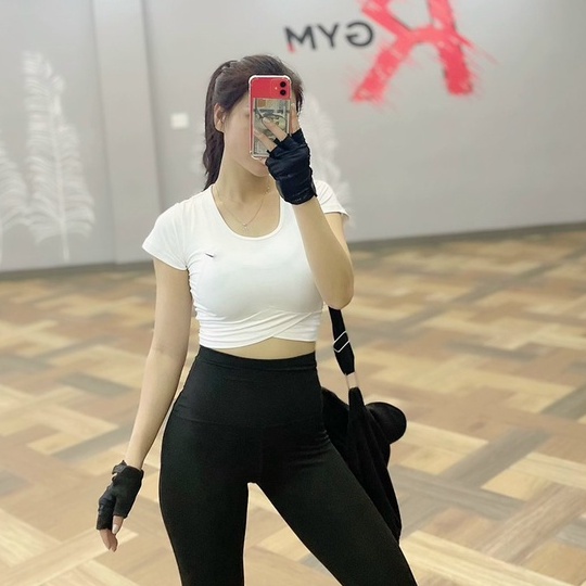 Aó croptop nữ, áo tập yoga, gym, aerobic thể thao Bin Sports A074