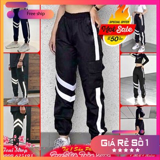 Quần jogger kaki túi hộp phản quang nam nữ