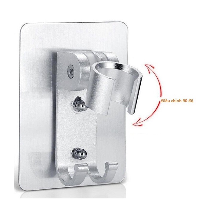 Giá Đỡ Vòi Inox Sen Hít Tường Không Cần Đục Lỗ Kết Hợp Móc Treo Đồ