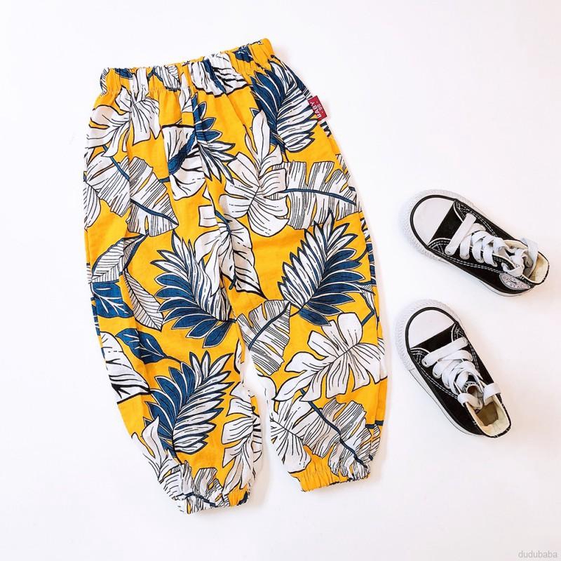 Quần Dài Cotton Chống Muỗi Cho Bé 1-6 Tuổi