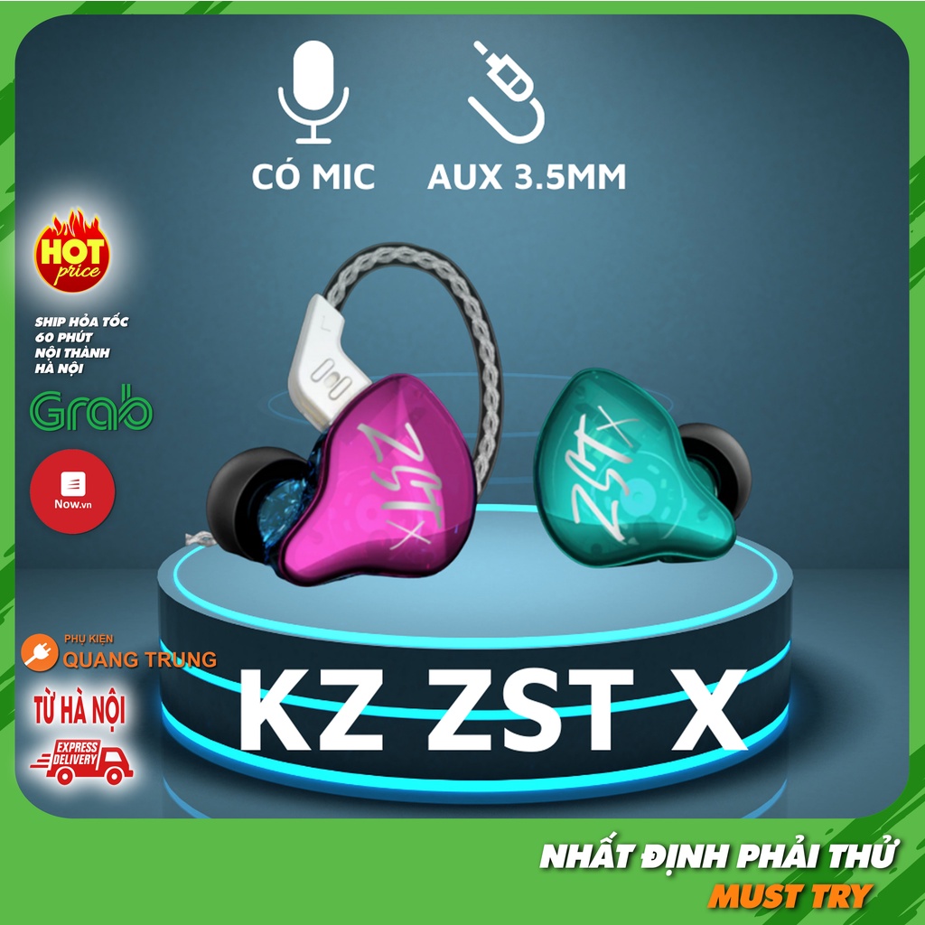 Tai nghe kz zst x có mic chính hãng, nâng cấp mới nhất 2020