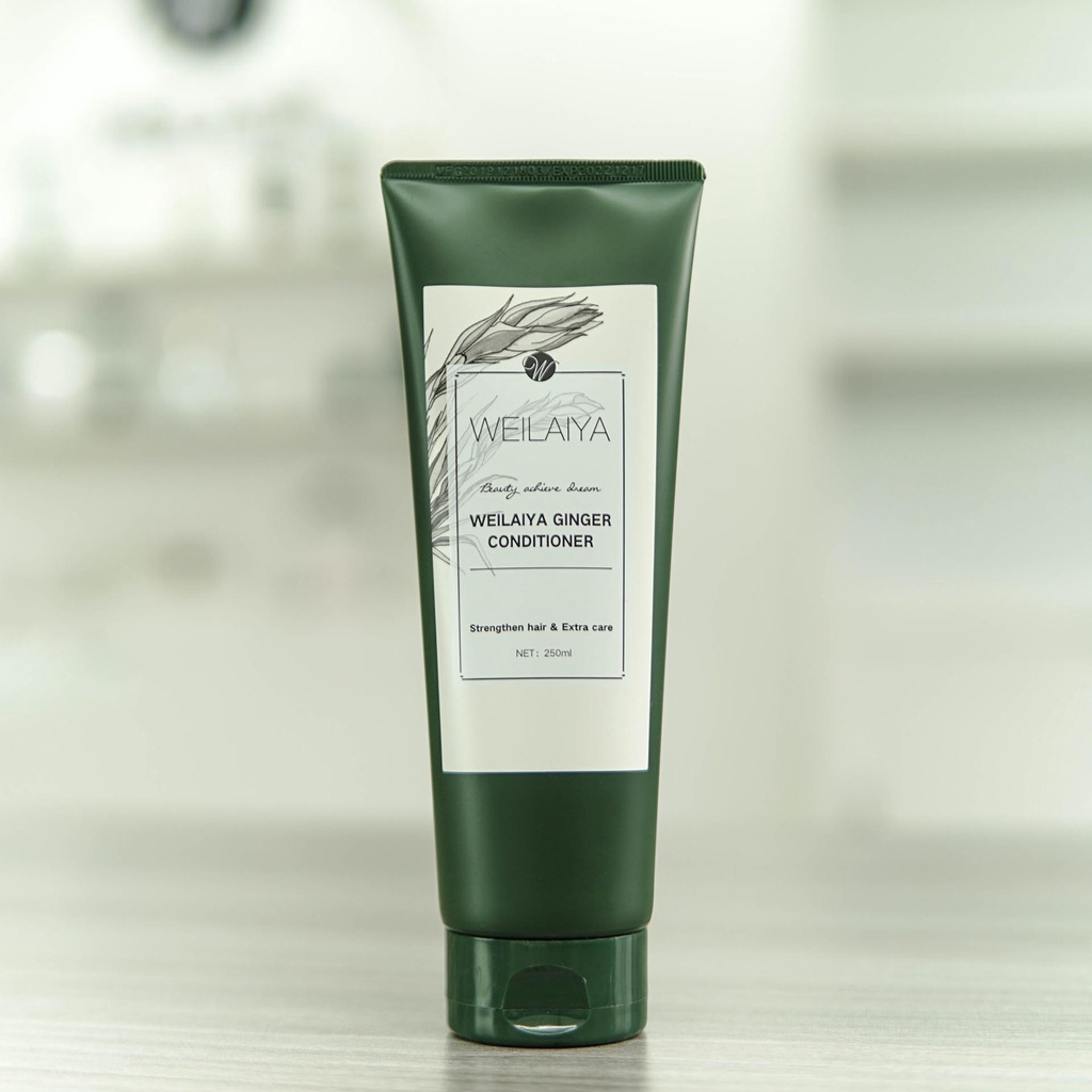 Combo 2 Cặp dầu gội đầu và dầu xả tóc thảo dược Weilaiya gừng trắng giúp ngăn rụng và kích thích mọc tóc