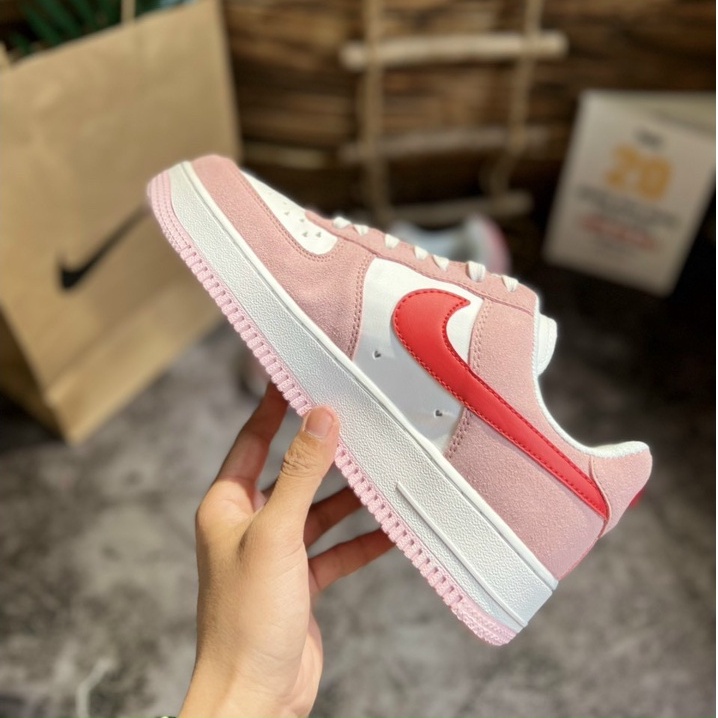 Giày Air_Force 1 Low Valentine Day Love/Af1 Hồng Trắng
