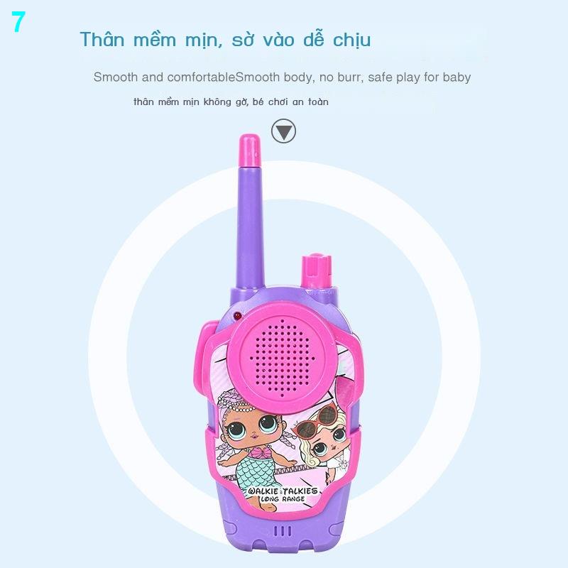 MUĐồ chơi trẻ em play house radio bộ đàm 2 gia đình ngoài trời tương tác cha mẹ con cái điện thoại con trai và con gái
