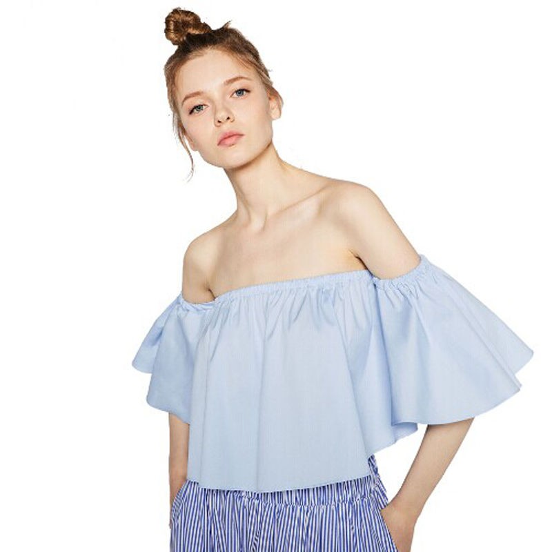 Áo croptop nữ thiết kế lệch vai thời trang  | BigBuy360 - bigbuy360.vn