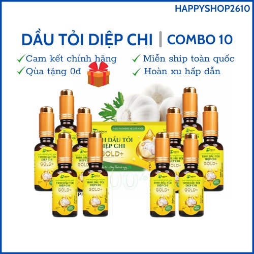 Dầu Tỏi Diệp Chi - Combo 10 lọ