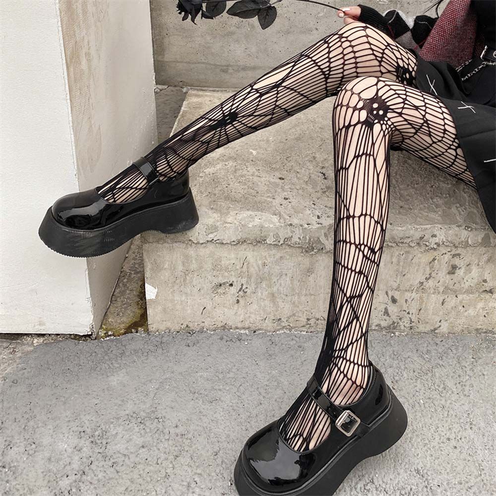 Quần vớ lưới co giãn thoáng khí phong cách Hàn Quốc cá tính dành cho nữ