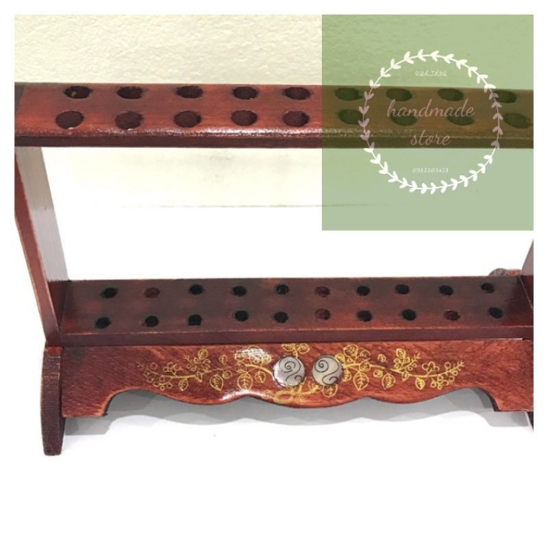 Bộ giá đũa thờ vẽ rồng 10 đôi