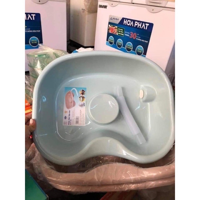 Chậu gội đầu tiện ích tại giường cho người già, bệnh nhân
