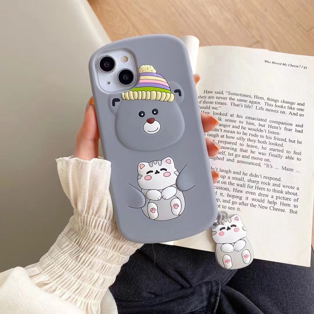 Ốp Điện Thoại Silicon Mềm Chống Sốc Họa Tiết Hoạt Hình Nhiều Màu Cho iPhone 6 7 8Plus X XSMAX XR 11 12 13promax Plus