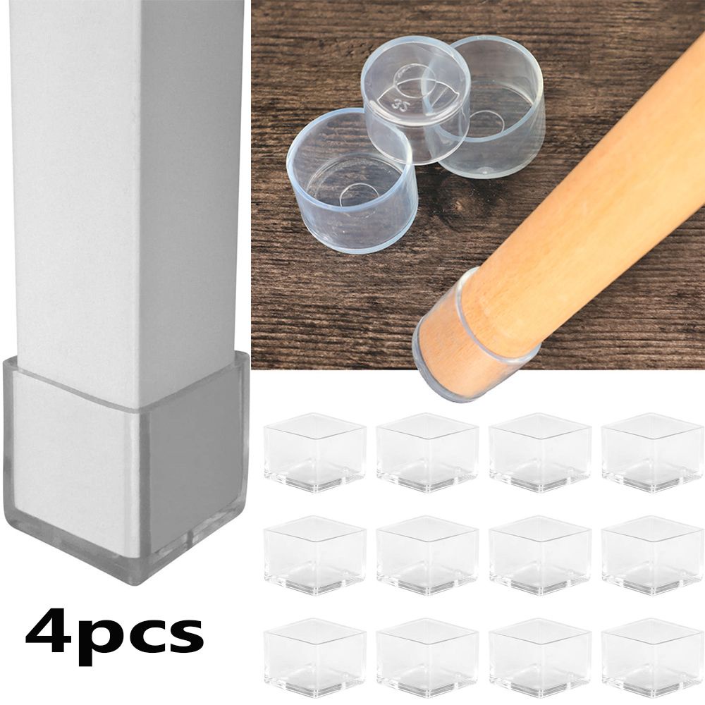 Set 4 miếng bọc chân bàn ghế bằng silicone chống trượt MIHAN1