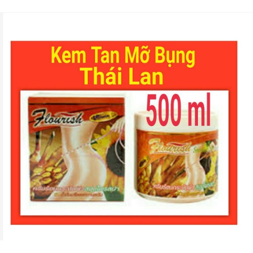 [Giá Sỉ] Kem tan mỡ bụng gừng ớt Flourish Thái Lan 500ml