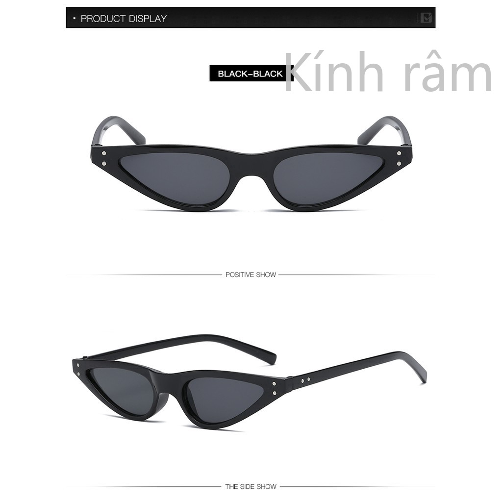 Kính mát mắt mèo chống nắng UV400 thời trang cho nữ