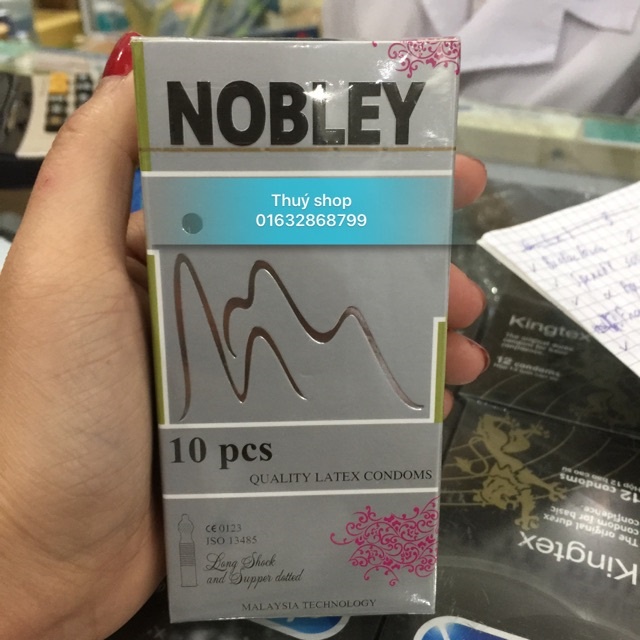 Bao cao su NOBLEY Gân gai - Hộp 10 cái - BCS NOBLEY