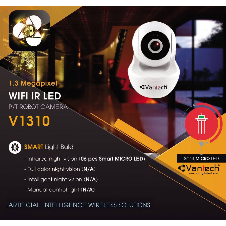 CAMERA WIFI ROBOT VANTECH V1310