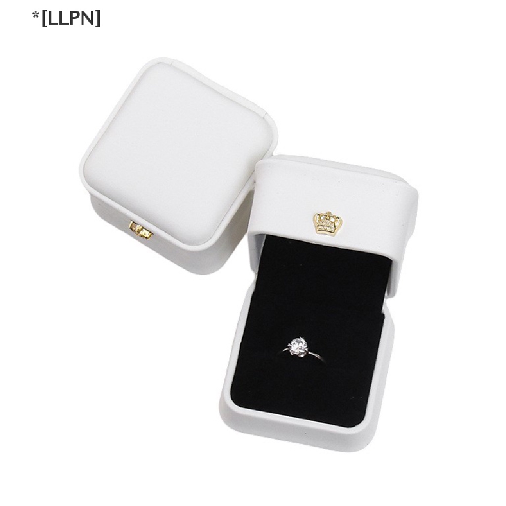 Hộp Đựng Nhẫn Cưới Bằng PU Hình Vuông Chất Lượng Cao
