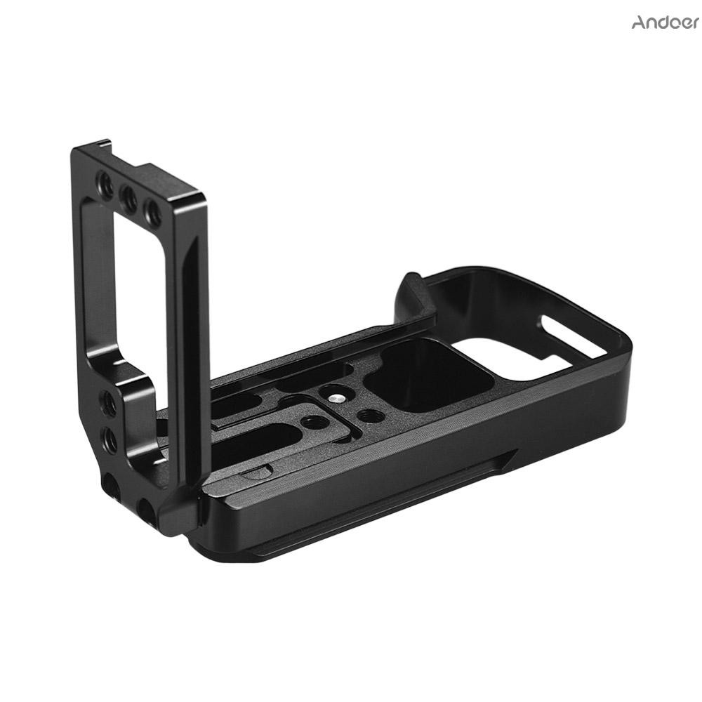 ♥♥~Andoer L-shaped Aluminum Alloy Quick Release Plate L Bracket Plate Quick Release Baseplate with Side Plate for  A7III A7MIII A7RIII A9 ILDC cameras