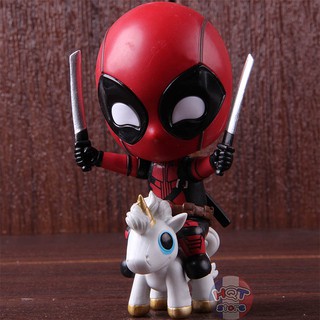Mô hình DeadPool Unicorn Cosbaby Chibi Marvel đầu lắc lư