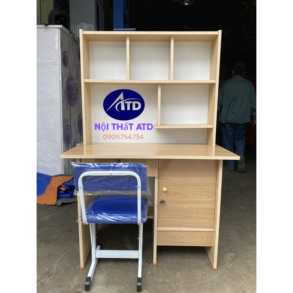 Bàn học trẻ em, bàn học gỗ ép, mẫu bàn học cho bé có kệ sách chắc chắn, bền đẹp, bảo hành 1 năm, giao hàng miễn phí