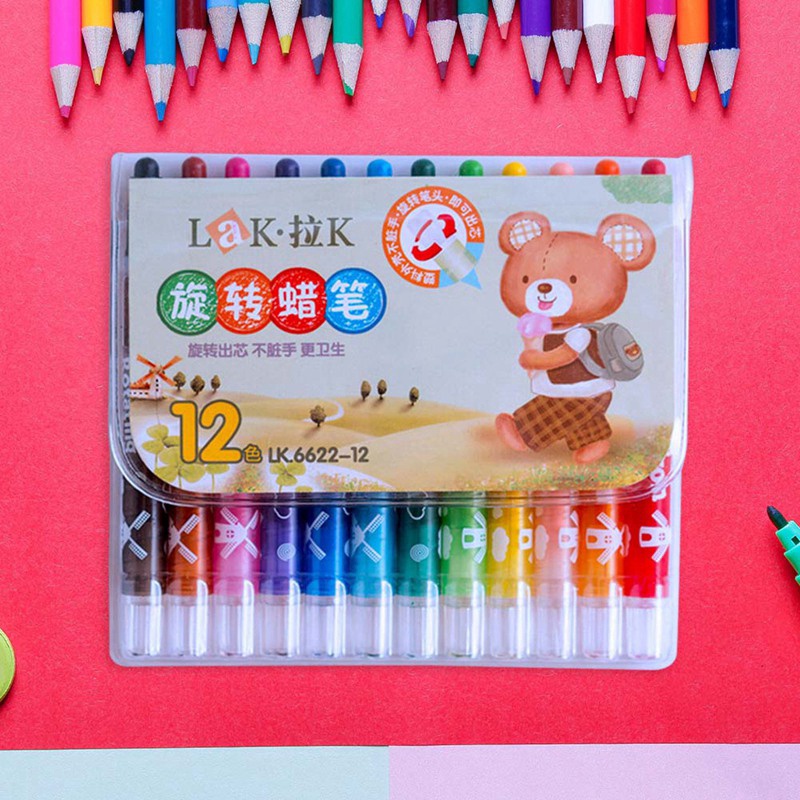 Set 24 bút sáp màu sắc đa dạng dành cho bé