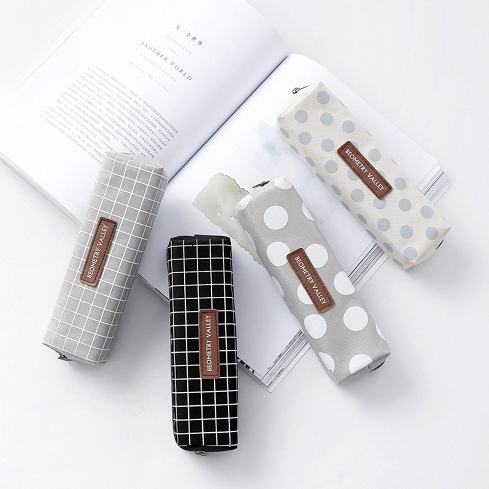 Túi Đựng Bút Bằng Vải Bạt Cỡ Lớn Sáng Tạo Thanh Lịch Cho Học Sinh Nam Và Nữ 81