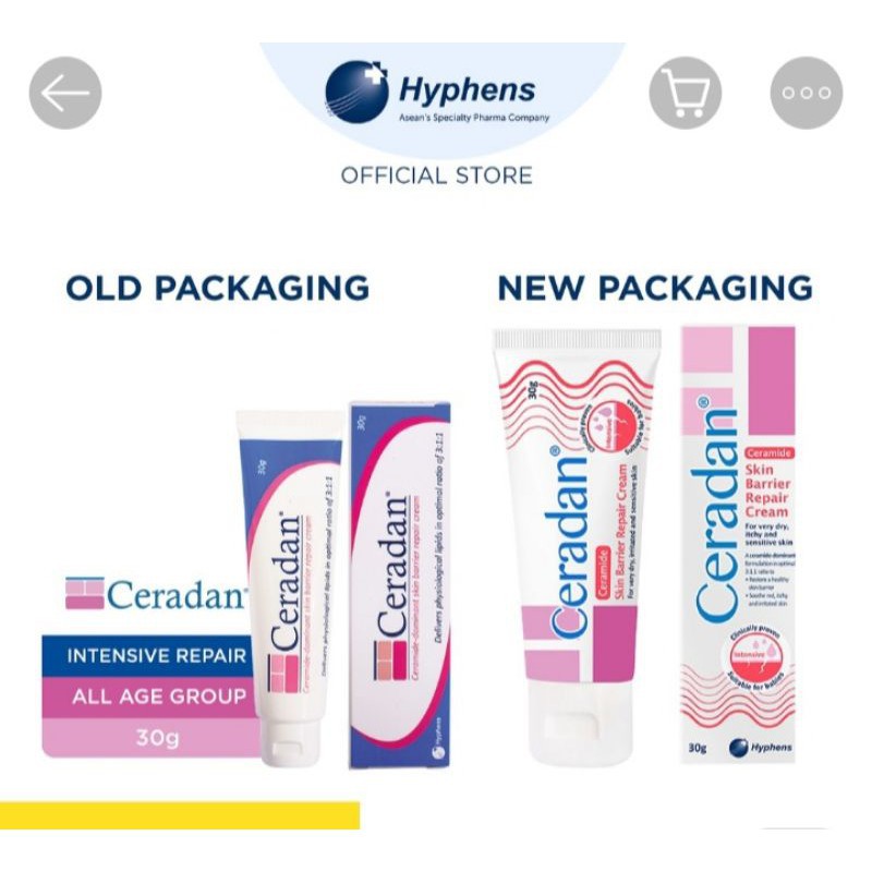 ! ! Kem Dưỡng Ẩm Cho Da Khô Ceradan 30G
