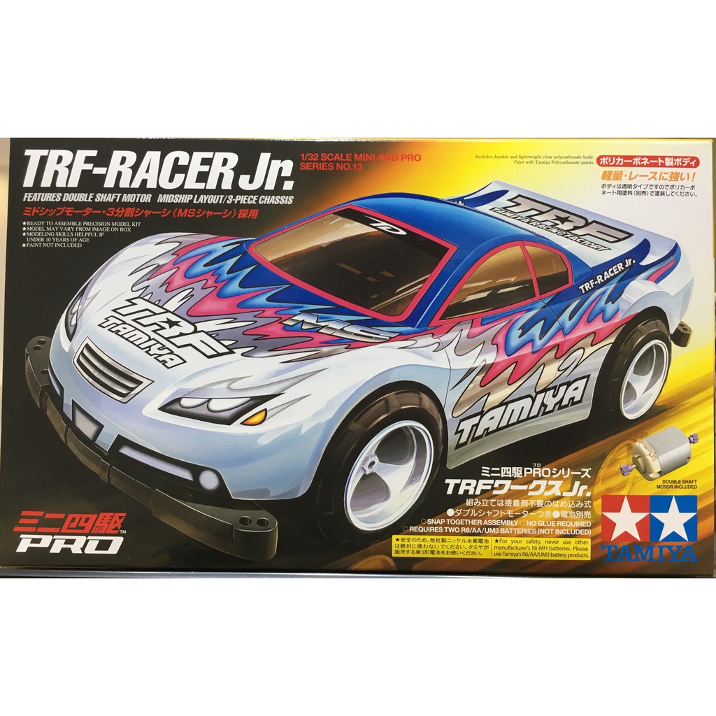 18613 Mô hình xe đua lắp ráp chạy bằng pin Mini 4WD 1/32 TRF-RACER Jr.
