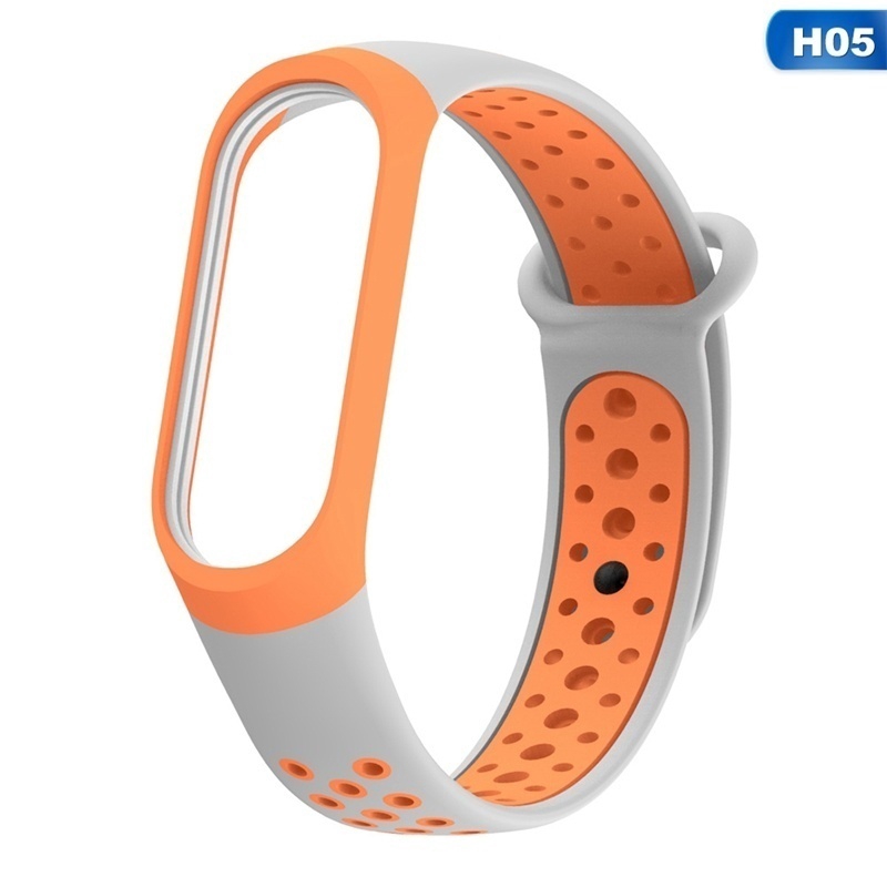 Dây đeo thể thao chất liệu silicone thiết kế độc đáo thay thế chuyên dụng cho xiaomi mi band 3 4