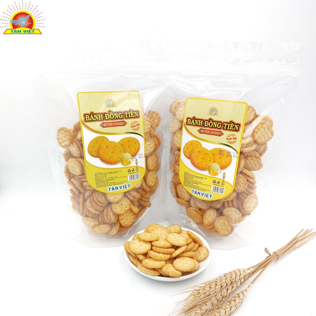 Bánh Quy Đồng Tiền Tân Việt Thơm Ngon Trọng Lượng 150g