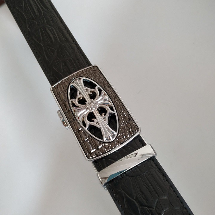 Thắt Lưng Nam Da Bò Họa Tiết Cây Thánh Giá Sang Trọng Lịch Lãm