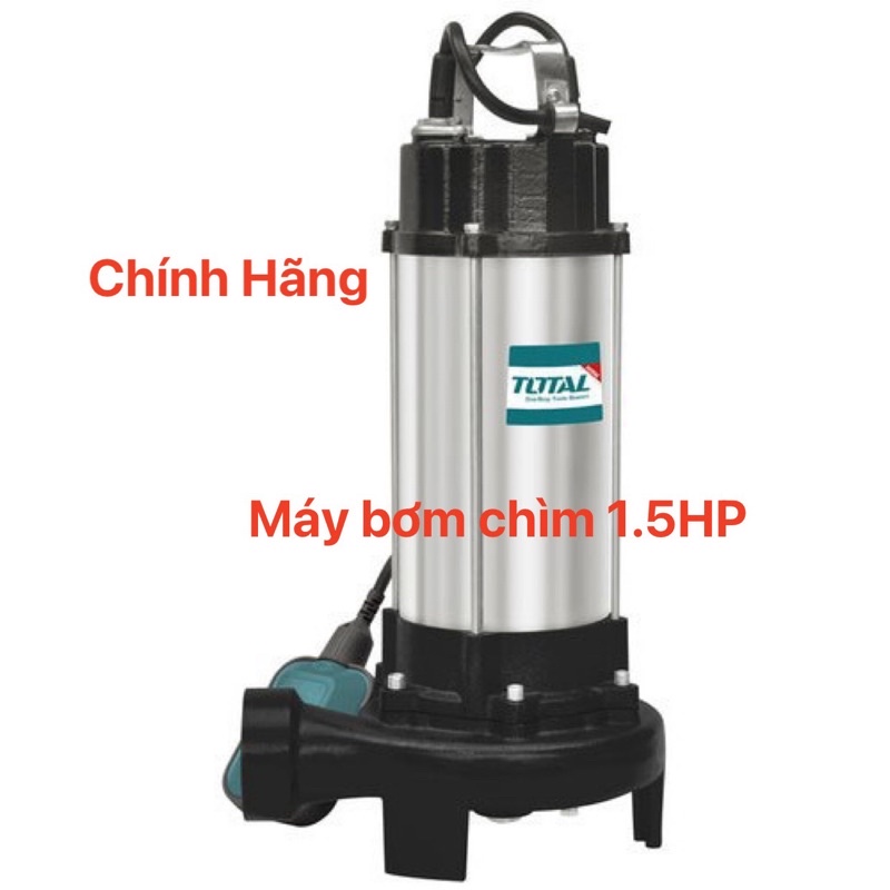 TOTAL Máy Bơm Chìm Nước Thải 1.5HP TWP711001 (Cam kết Chính Hãng 100%)