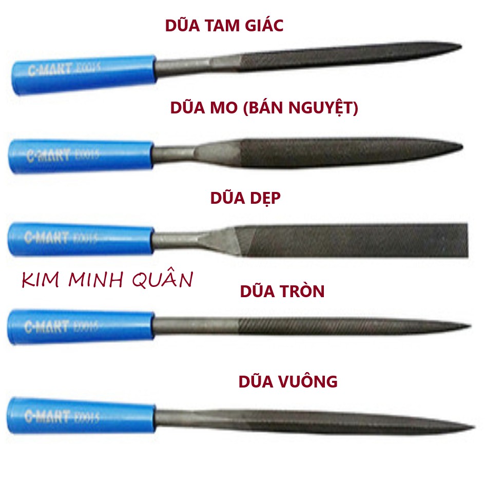 Bộ Dũa Mini 5 Cây Cao Cấp 5*180mm E0015 CMART