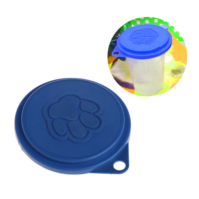 Nắp Đậy Lon Nước Bằng Thiếc Silicon Cho Thú Cưng Chó Mèo Màu Sắc Ngẫu Nhiên