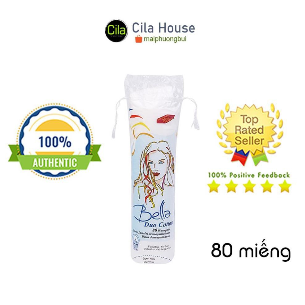 [MẪU MỚI] Bông tẩy trang Bella Hữu cơ (Organic) 80 miếng - Cila House [Mới 2021]