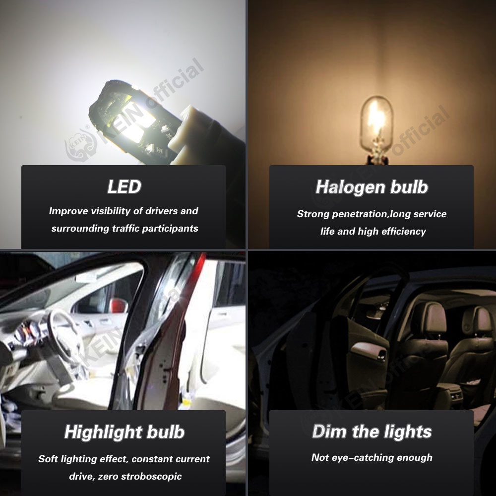 Bóng Đèn Led Tín Hiệu BA9S T4W Cho Xe Hơi Xe Máy