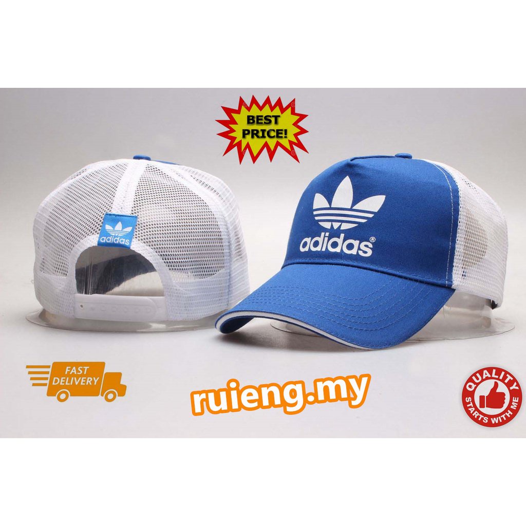 Mũ lưỡi trai Adidas phối lưới phong cách thể thao thời trang cho nam và nữ 