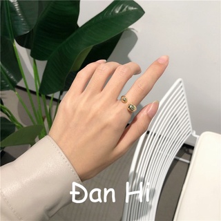 [Ảnh thật] Nhẫn nữ Ralden mạ vàng gold cá tính Danhi.accessories