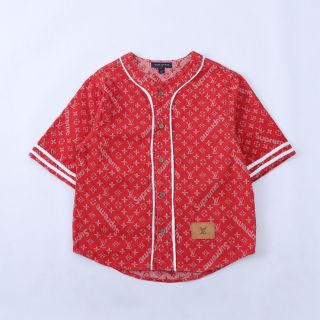 Áo Supreme x Louis Vuitton Baseball Jersey