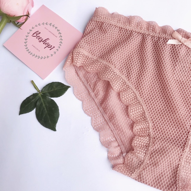 GIẢM 25K KHI NHẬP HIENNEW25_ Quần lót nữ, quần lót ren lưới Anee sexy thoáng mát mùa hè QR84