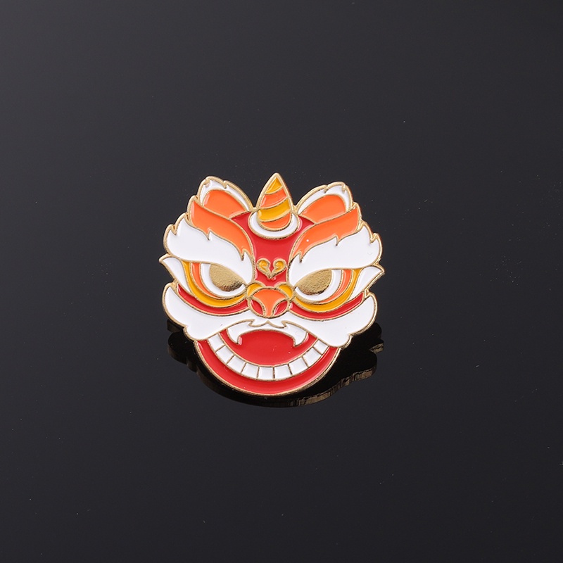 Trâm Cài Áo Kim Loại 4 Kiểu Dáng Hoạt Hình Phong Cách Trung Quốc Cho Bé