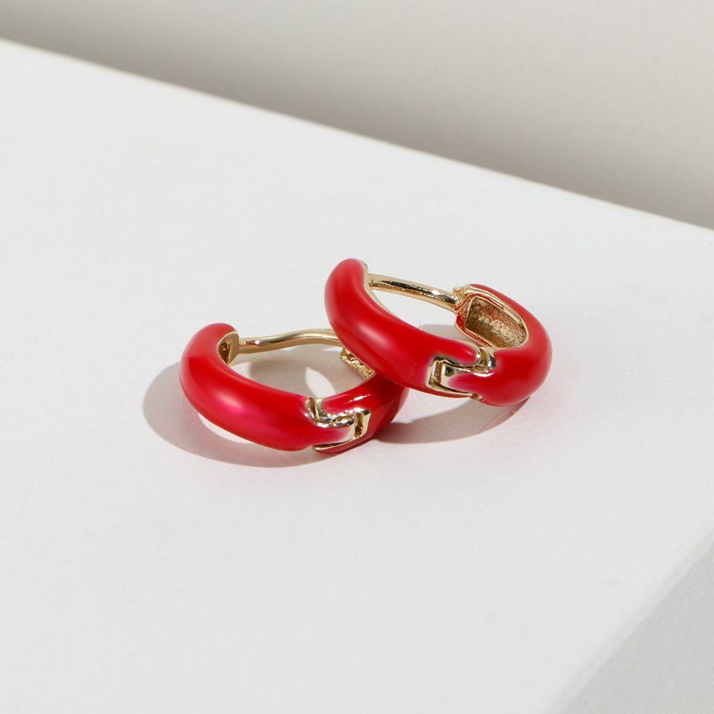 Set 1 / 2 Khuyên Tai Phong Cách Bohemian Thời Trang Cho Nữ|Khuyên Tai Kim Loại Dạng Kẹp Hình Tròn Nhỏ Xinh