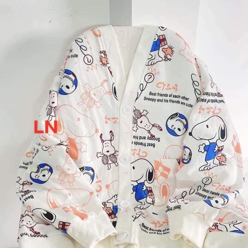 Áo khoác nỉ cadigan cún toàn thân LN11