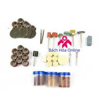 Bộ phụ kiện máy khoan, mài, khắc đa năng 105pc