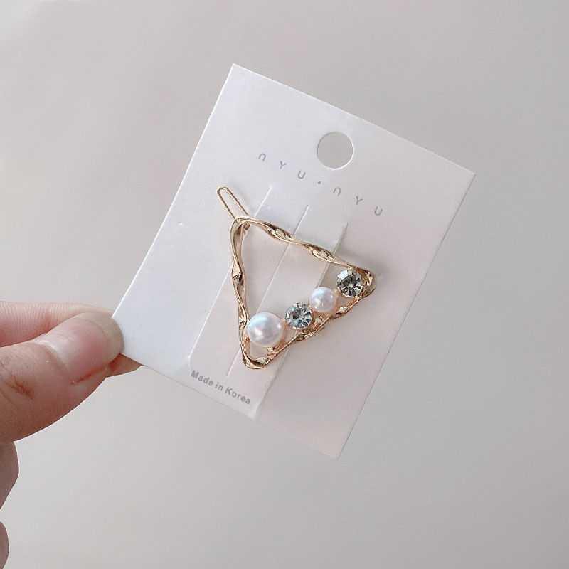 Kẹp tóc đính ngọc trai phong cách retro Hàn Quốc dành cho nữ