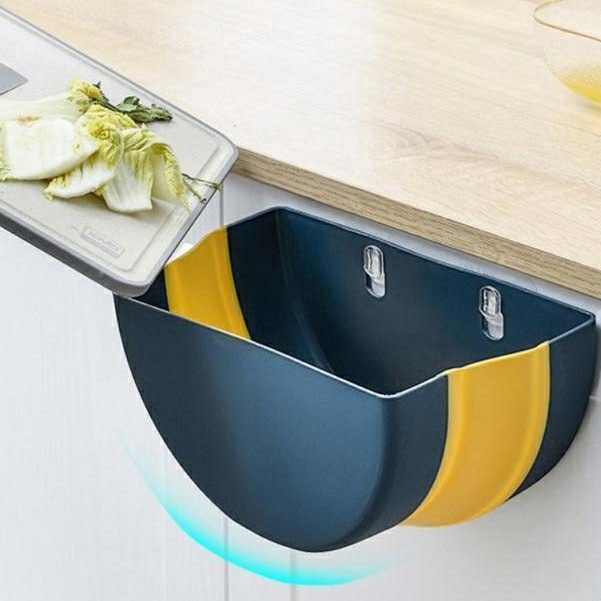 Thùng đựng rác, sọt rác nhựa, sọt đựng rác dán tường thông minh đa năng gấp gọn tiện lợi dễ tháo lắp dễ dàng khi sử dụng