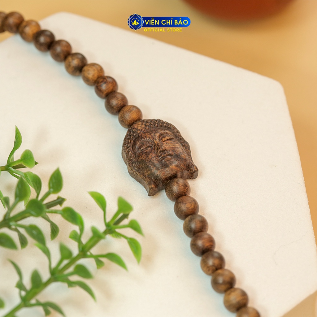 Chuỗi trầm Tốc 108 hạt mix - Phật tổ thời trang phụ kiện trang sức Viễn Chí Bảo V000814-3